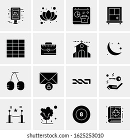 16 Business Universal Icons Vector. Creative Icon Illustration to use in web and Mobile Related project.