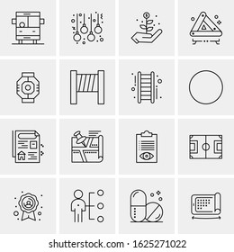 16 Business Universal Icons Vector. Creative Icon Illustration to use in web and Mobile Related project.