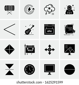 16 Business Universal Icons Vector. Creative Icon Illustration to use in web and Mobile Related project.
