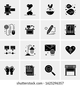 16 Business Universal Icons Vector. Creative Icon Illustration to use in web and Mobile Related project.
