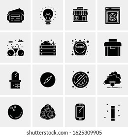 16 Business Universal Icons Vector. Creative Icon Illustration to use in web and Mobile Related project.