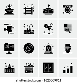 16 Business Universal Icons Vector. Creative Icon Illustration to use in web and Mobile Related project.