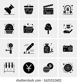 16 Business Universal Icons Vector. Creative Icon Illustration to use in web and Mobile Related project.