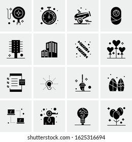 16 Business Universal Icons Vector. Creative Icon Illustration to use in web and Mobile Related project.