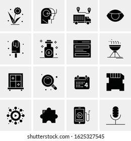 16 Business Universal Icons Vector. Creative Icon Illustration to use in web and Mobile Related project.