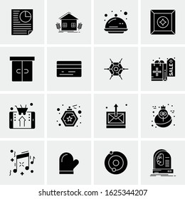16 Business Universal Icons Vector. Creative Icon Illustration to use in web and Mobile Related project.