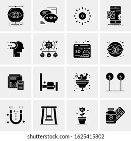 16 Business Universal Icons Vector. Creative Icon Illustration to use in web and Mobile Related project.