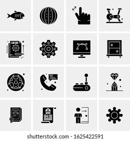 16 Business Universal Icons Vector. Creative Icon Illustration to use in web and Mobile Related project.