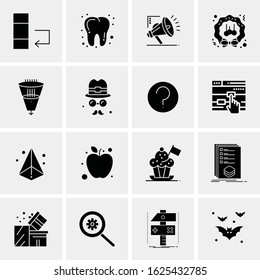 16 Business Universal Icons Vector. Creative Icon Illustration to use in web and Mobile Related project.