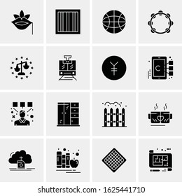 16 Business Universal Icons Vector. Creative Icon Illustration to use in web and Mobile Related project.