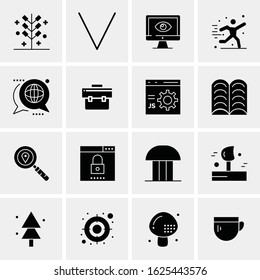 16 Business Universal Icons Vector. Creative Icon Illustration to use in web and Mobile Related project.