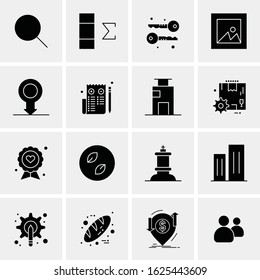 16 Business Universal Icons Vector. Creative Icon Illustration to use in web and Mobile Related project.