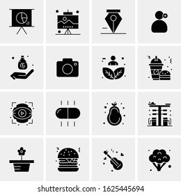 16 Business Universal Icons Vector. Creative Icon Illustration to use in web and Mobile Related project.