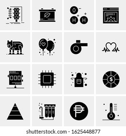 16 Business Universal Icons Vector. Creative Icon Illustration to use in web and Mobile Related project.