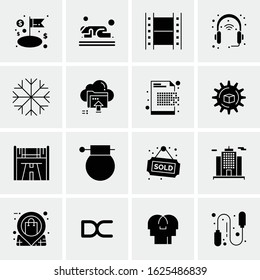 16 Business Universal Icons Vector. Creative Icon Illustration to use in web and Mobile Related project.