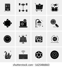 16 Business Universal Icons Vector. Creative Icon Illustration to use in web and Mobile Related project.