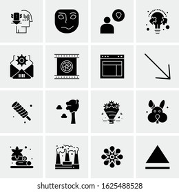 16 Business Universal Icons Vector. Creative Icon Illustration to use in web and Mobile Related project.