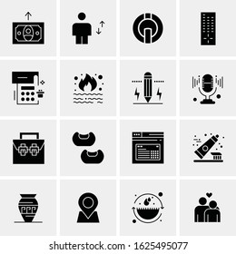 16 Business Universal Icons Vector. Creative Icon Illustration to use in web and Mobile Related project.