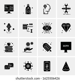 16 Business Universal Icons Vector. Creative Icon Illustration to use in web and Mobile Related project.