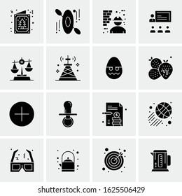 16 Business Universal Icons Vector. Creative Icon Illustration to use in web and Mobile Related project.