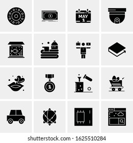 16 Business Universal Icons Vector. Creative Icon Illustration to use in web and Mobile Related project.