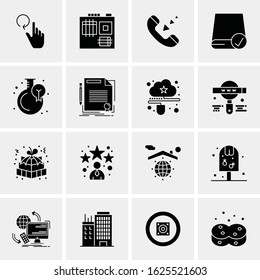 16 Business Universal Icons Vector. Creative Icon Illustration to use in web and Mobile Related project.