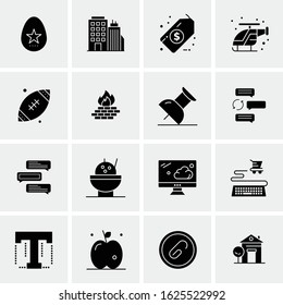 16 Business Universal Icons Vector. Creative Icon Illustration to use in web and Mobile Related project.