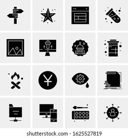 16 Business Universal Icons Vector. Creative Icon Illustration to use in web and Mobile Related project.