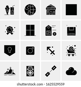 16 Business Universal Icons Vector. Creative Icon Illustration to use in web and Mobile Related project.