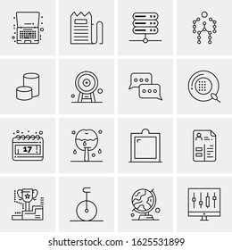 16 Business Universal Icons Vector. Creative Icon Illustration to use in web and Mobile Related project.