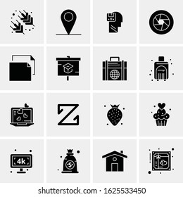 16 Business Universal Icons Vector. Creative Icon Illustration to use in web and Mobile Related project.
