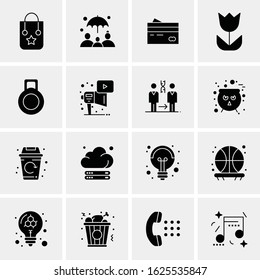 16 Business Universal Icons Vector. Creative Icon Illustration to use in web and Mobile Related project.