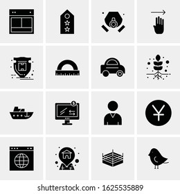 16 Business Universal Icons Vector. Creative Icon Illustration to use in web and Mobile Related project.