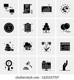 16 Business Universal Icons Vector. Creative Icon Illustration to use in web and Mobile Related project.