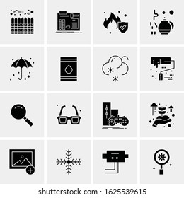 16 Business Universal Icons Vector. Creative Icon Illustration to use in web and Mobile Related project.