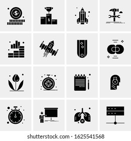 16 Business Universal Icons Vector. Creative Icon Illustration to use in web and Mobile Related project.