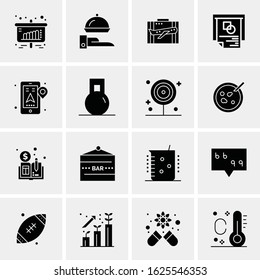 16 Business Universal Icons Vector. Creative Icon Illustration to use in web and Mobile Related project.