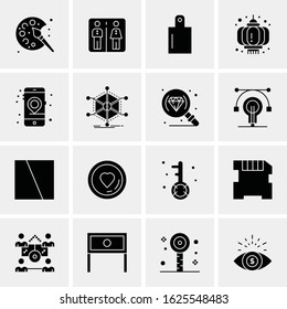 16 Business Universal Icons Vector. Creative Icon Illustration to use in web and Mobile Related project.
