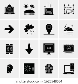 16 Business Universal Icons Vector. Creative Icon Illustration to use in web and Mobile Related project.