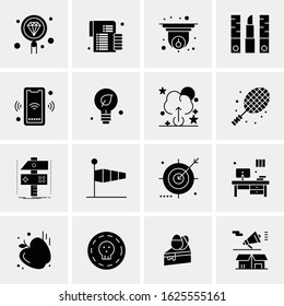 16 Business Universal Icons Vector. Creative Icon Illustration to use in web and Mobile Related project.
