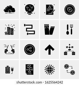 16 Business Universal Icons Vector. Creative Icon Illustration to use in web and Mobile Related project.