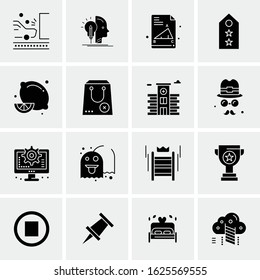 16 Business Universal Icons Vector. Creative Icon Illustration to use in web and Mobile Related project.