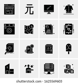 16 Business Universal Icons Vector. Creative Icon Illustration to use in web and Mobile Related project.