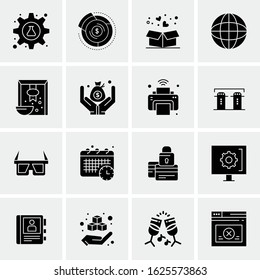 16 Business Universal Icons Vector. Creative Icon Illustration to use in web and Mobile Related project.