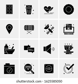 16 Business Universal Icons Vector. Creative Icon Illustration to use in web and Mobile Related project.