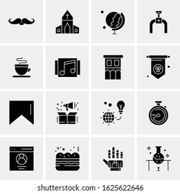 16 Business Universal Icons Vector. Creative Icon Illustration to use in web and Mobile Related project.