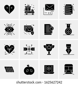 16 Business Universal Icons Vector. Creative Icon Illustration to use in web and Mobile Related project.