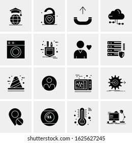 16 Business Universal Icons Vector. Creative Icon Illustration to use in web and Mobile Related project.