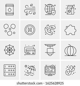 16 Business Universal Icons Vector. Creative Icon Illustration to use in web and Mobile Related project.