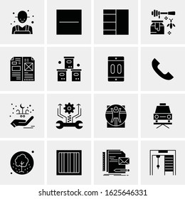16 Business Universal Icons Vector. Creative Icon Illustration to use in web and Mobile Related project.